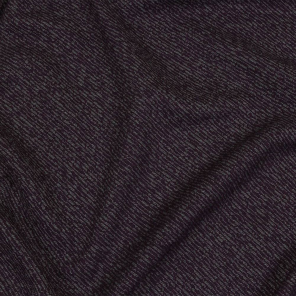 Plum and Gray Diagonal Stripes Wool Blend Knit Plum and Gray Diagonal Stripes Wool Blend Knit