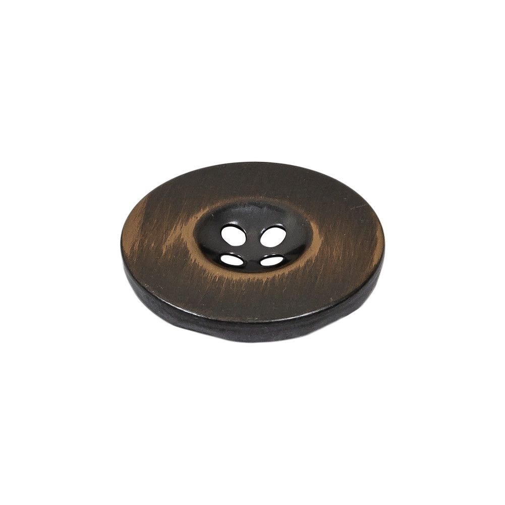 Antique Brass Metal 4-Hole Button - 36L/23mm Folded Antique Brass Metal 4-Hole Button - 36L/23mm Folded