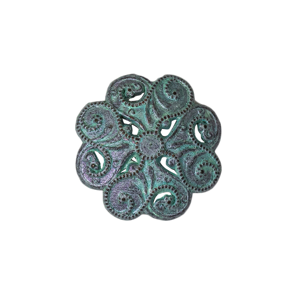 Italian Fairy Wing Floral Shank Back Button - 36L/23mm Italian Fairy Wing Floral Shank Back Button - 36L/23mm