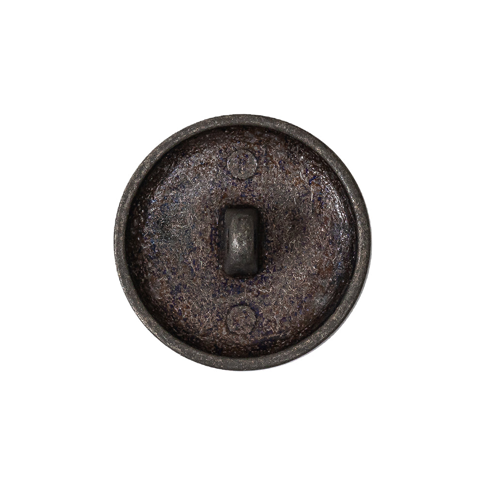 Italian Denim Geometric Shank Back Button - 36L/23mm Detail Italian Denim Geometric Shank Back Button - 36L/23mm Detail