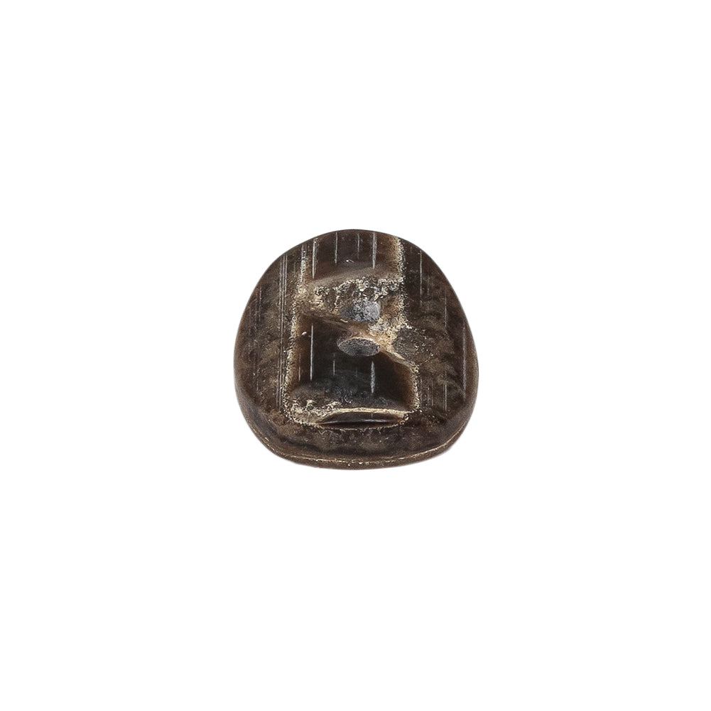 Gray and Brown Wood-Look Oval 2-Hole Plastic Button - 28L/18mm Folded Gray and Brown Wood-Look Oval 2-Hole Plastic Button - 28L/18mm Folded