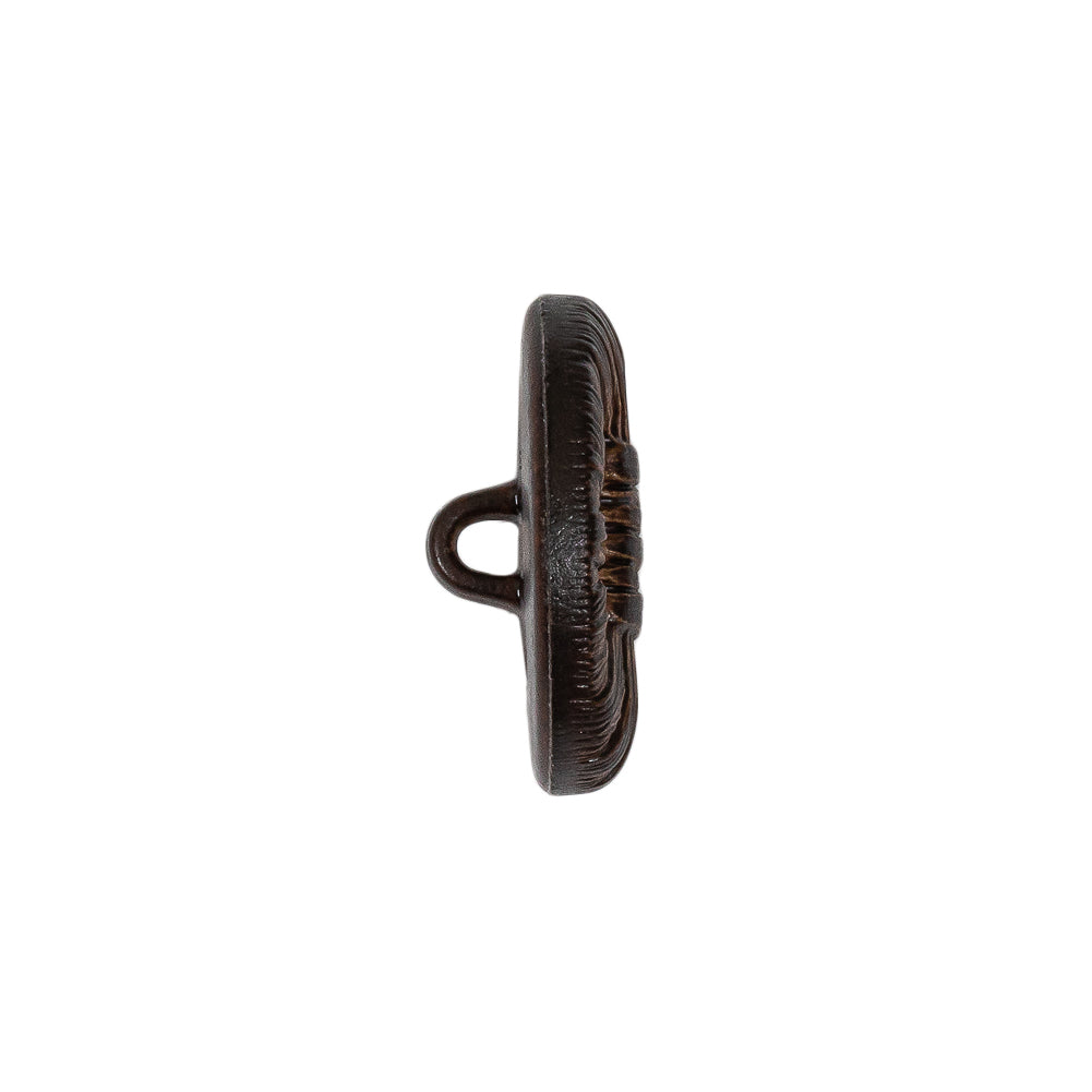 Warm Brown Raffia Knot Shank Back Plastic Button - 32L/20mm Folded Warm Brown Raffia Knot Shank Back Plastic Button - 32L/20mm Folded