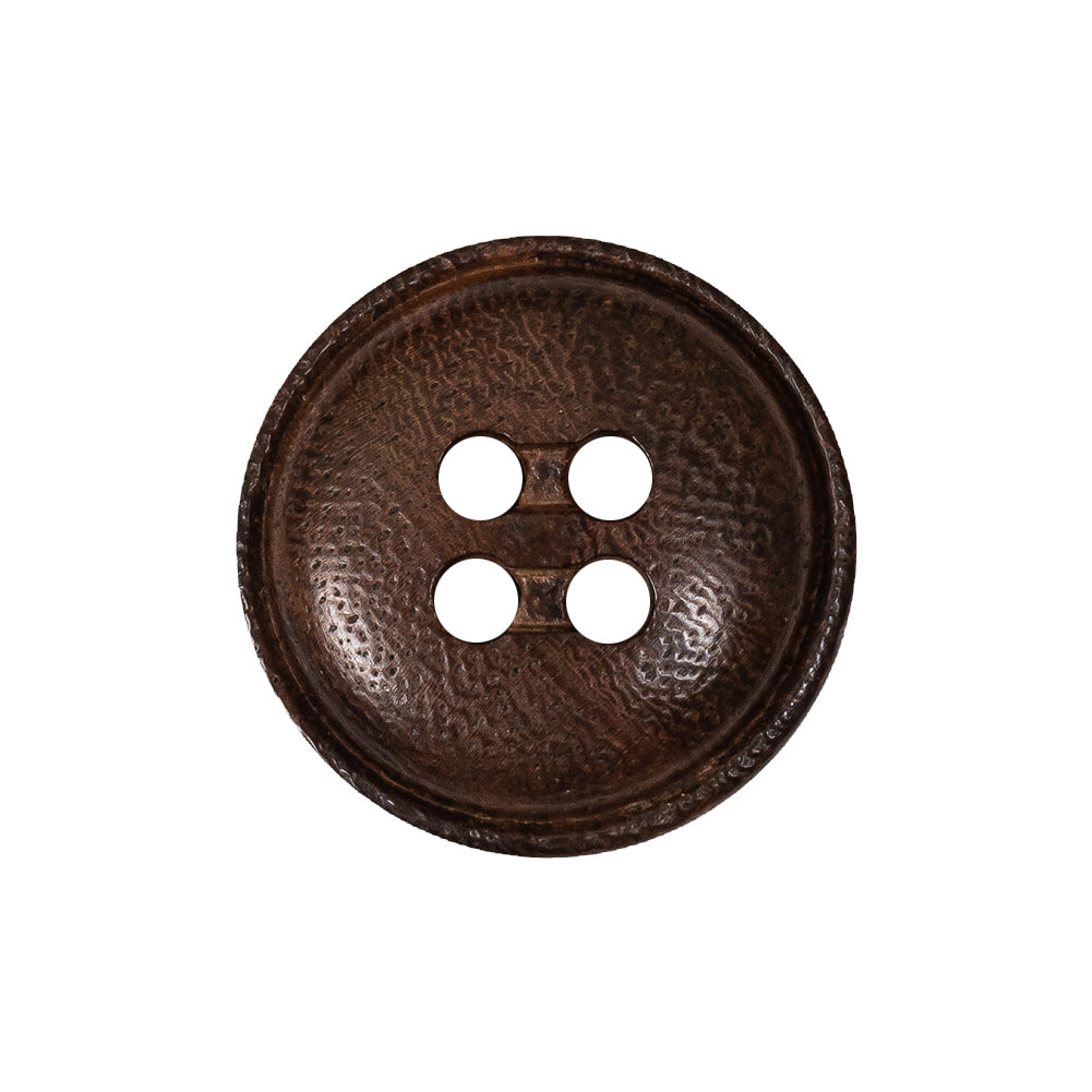 Deep Brown Dome Shaped 4-Hole Wood Button - 38L/24mm Deep Brown Dome Shaped 4-Hole Wood Button - 38L/24mm