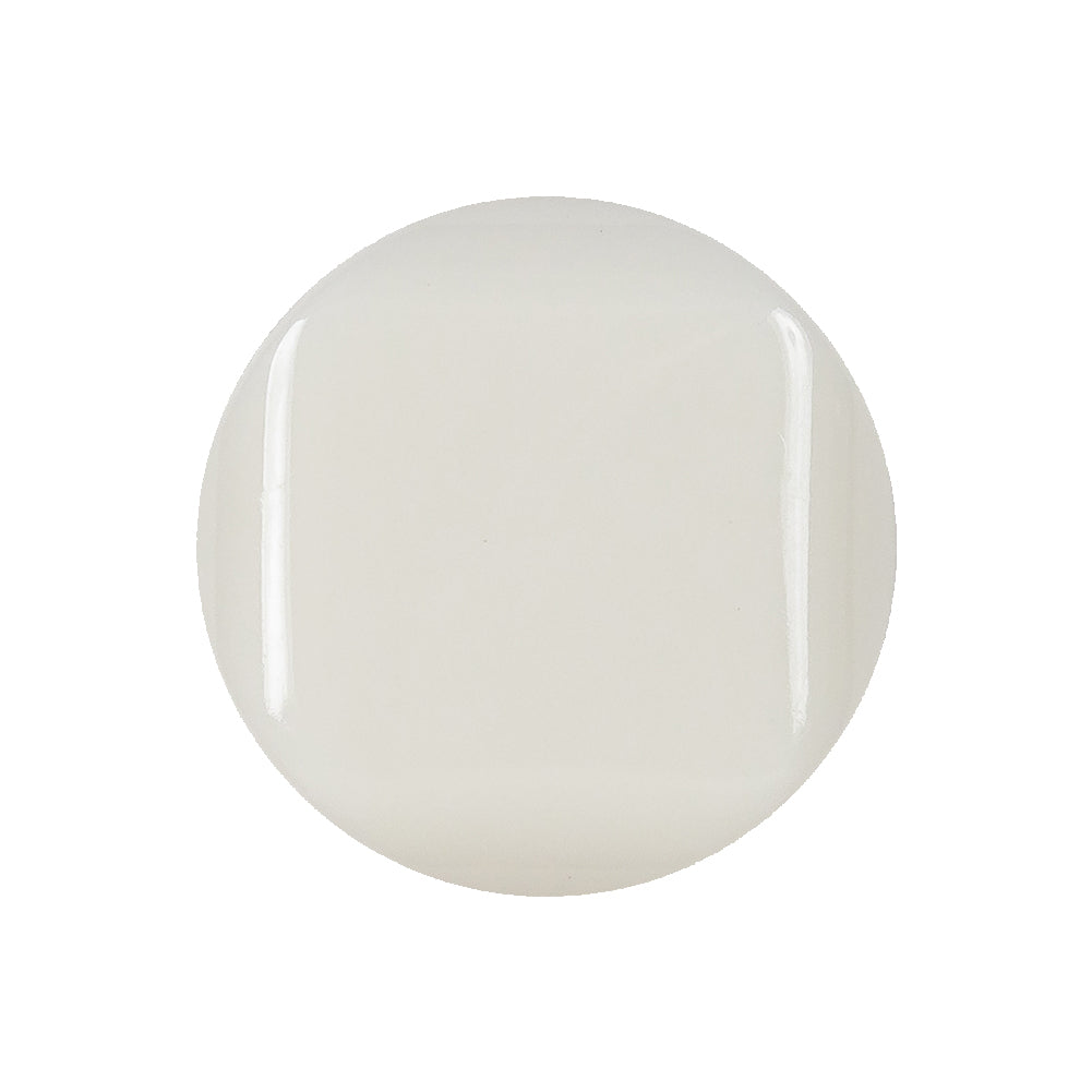 White Square Face Shank Black Plastic Button - 40L/25.5mm White Square Face Shank Black Plastic Button - 40L/25.5mm