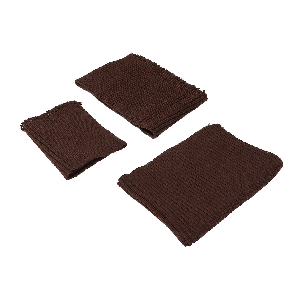 Alta Decadent Chocolate Chunky 2x2 Rib Knit Sweater Trim Bundle - 3pc Alta Decadent Chocolate Chunky 2x2 Rib Knit Sweater Trim Bundle - 3pc