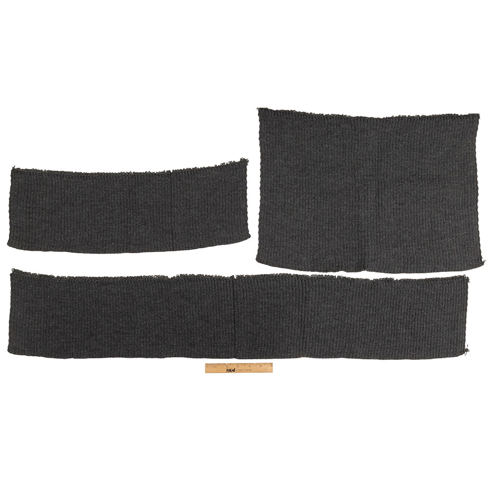 Alta Raven Chunky 2x2 Rib Knit Sweater Trim Bundle - 3pc - Full Alta Raven Chunky 2x2 Rib Knit Sweater Trim Bundle - 3pc - Full