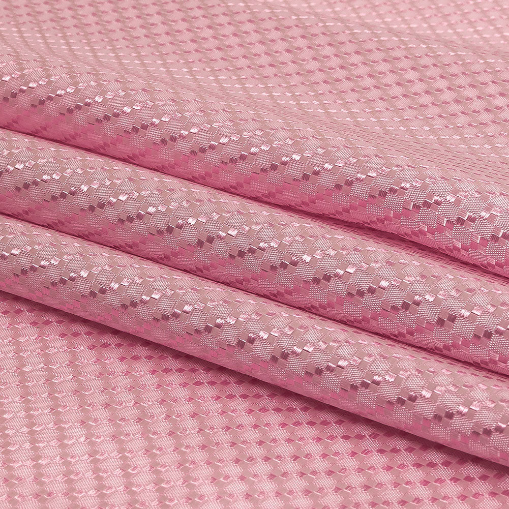 Baby Pink Mini Squares Jacquard Lining Baby Pink Mini Squares Jacquard Lining