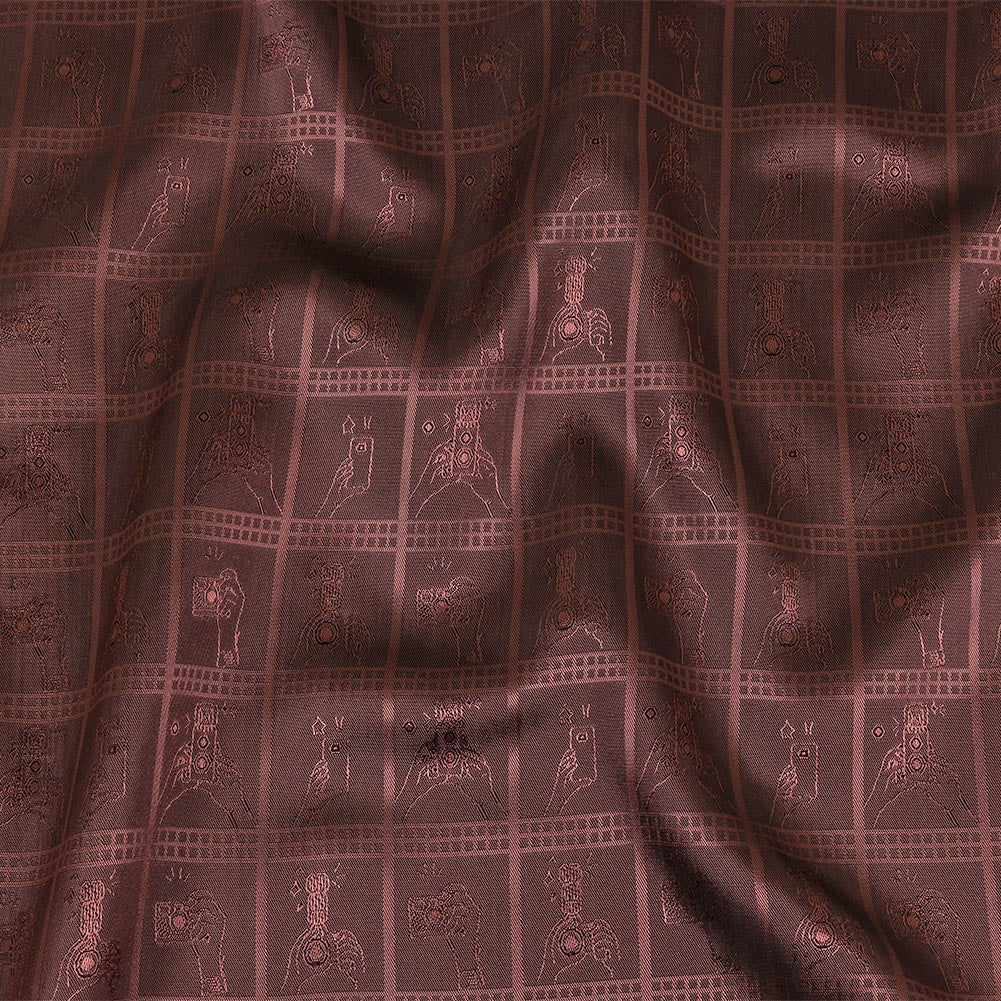 Dusty Rose Picturesque Jacquard Lining Dusty Rose Picturesque Jacquard Lining