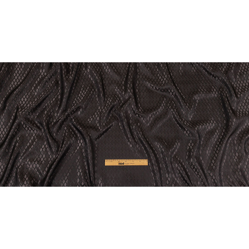 Black and Charcoal Diamonds Jacquard Lining Black and Charcoal Diamonds Jacquard Lining