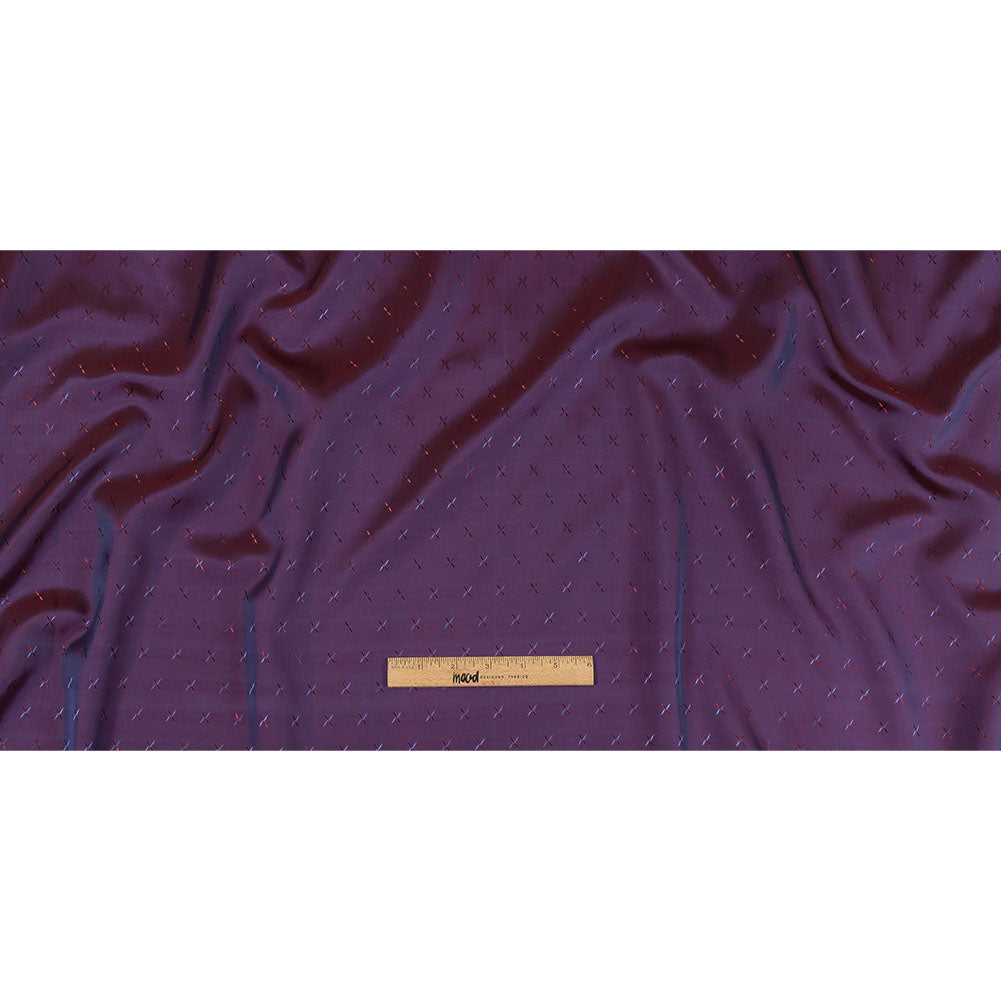 Xs Jacquard Lining - Red and Navy Bi-Color Xs Jacquard Lining - Red and Navy Bi-Color