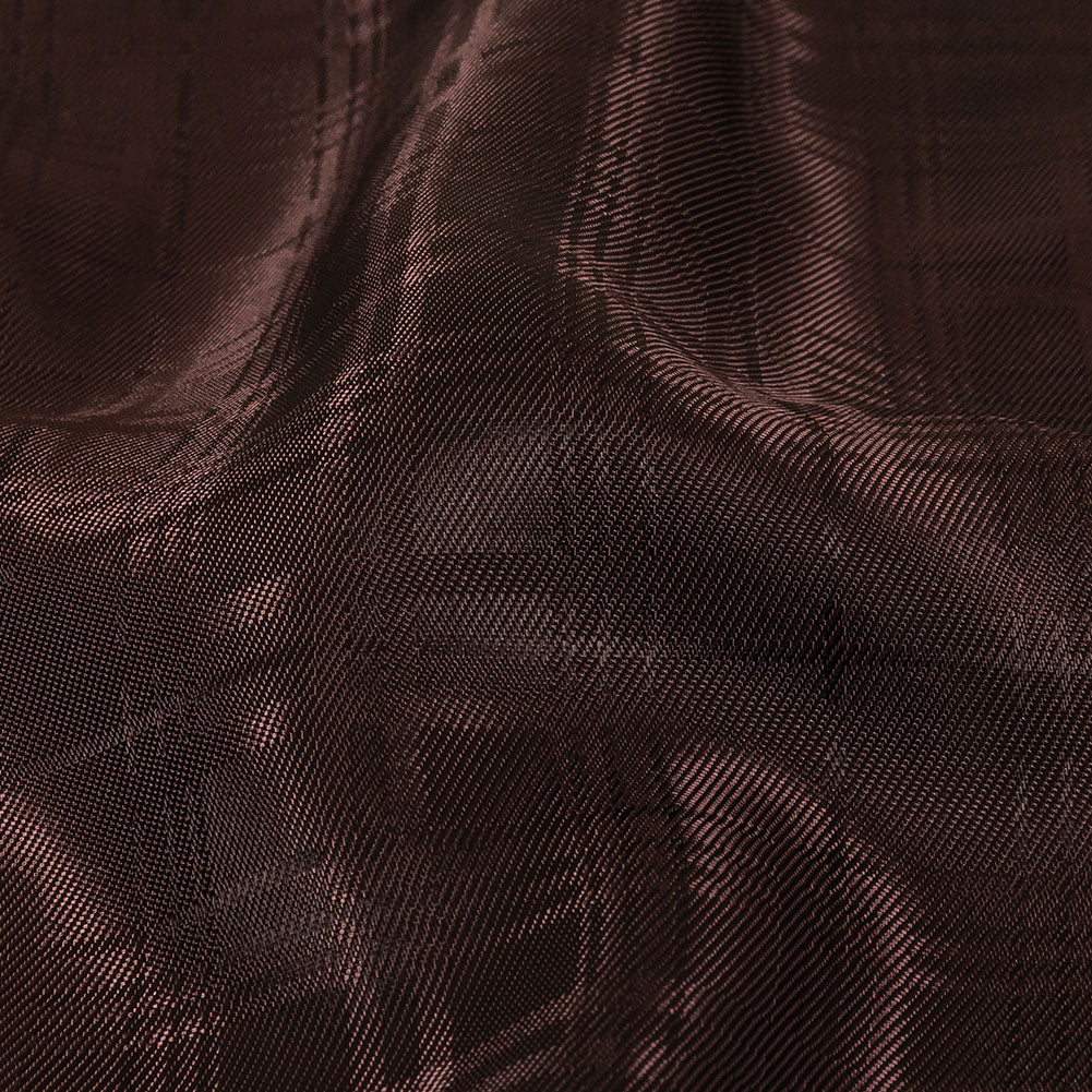 Chocolate Tonal Plaid Jacquard Lining Chocolate Tonal Plaid Jacquard Lining