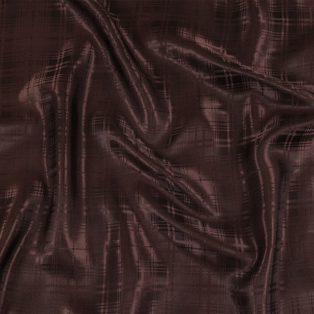 Chocolate Tonal Plaid Jacquard Lining Chocolate Tonal Plaid Jacquard Lining