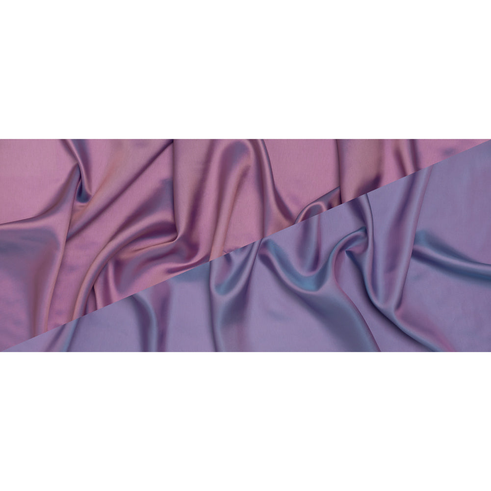 Iridescent Twill Lining - Pink and Aqua - Full Iridescent Twill Lining - Pink and Aqua - Full