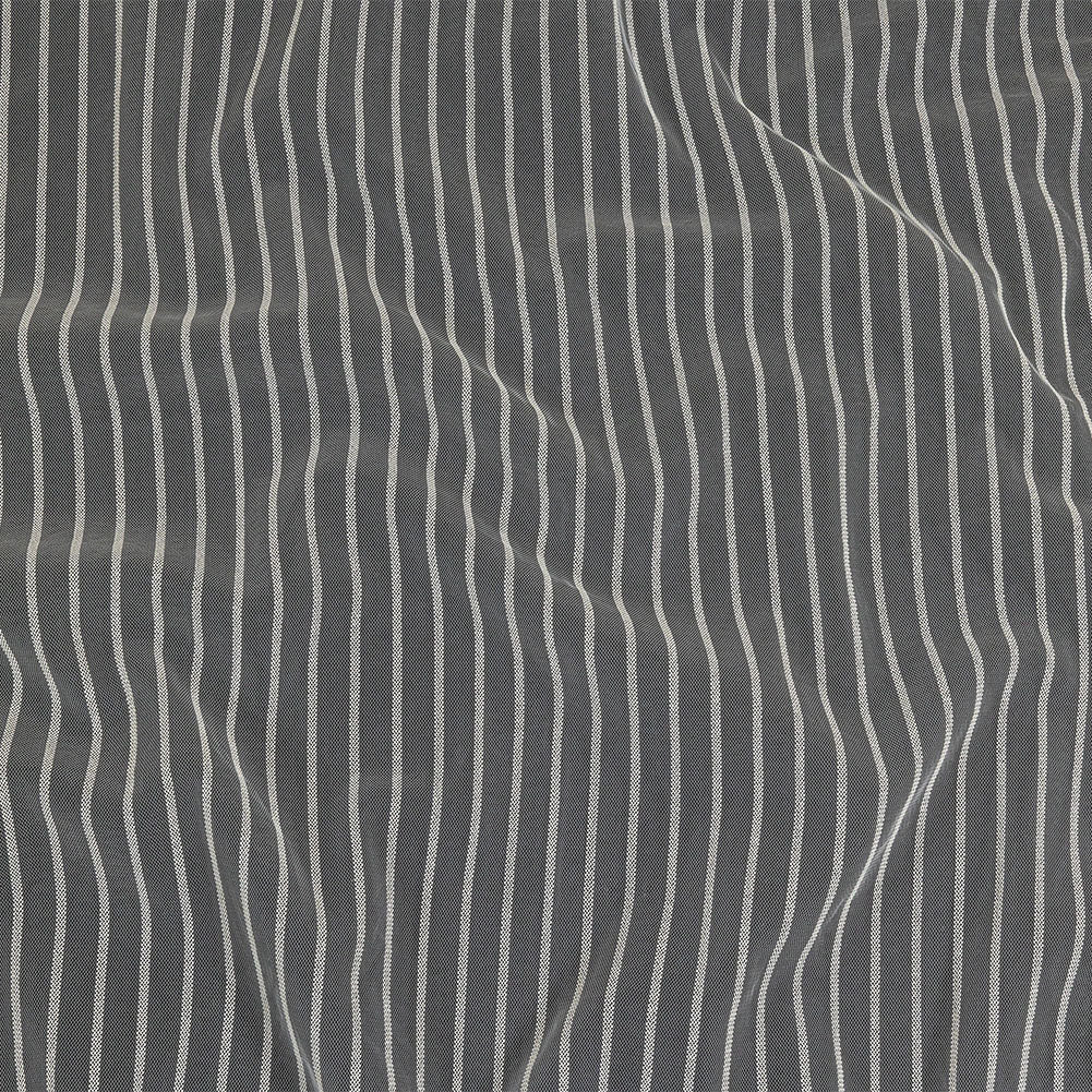 Embroidery Striped Tulle - White - Elsinore Collection Embroidery Striped Tulle - White - Elsinore Collection