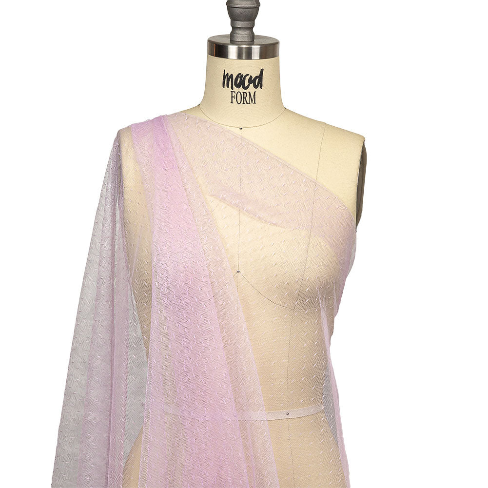 Point D'Esprit Tulle - Lilac - Remi Collection Point D'Esprit Tulle - Lilac - Remi Collection