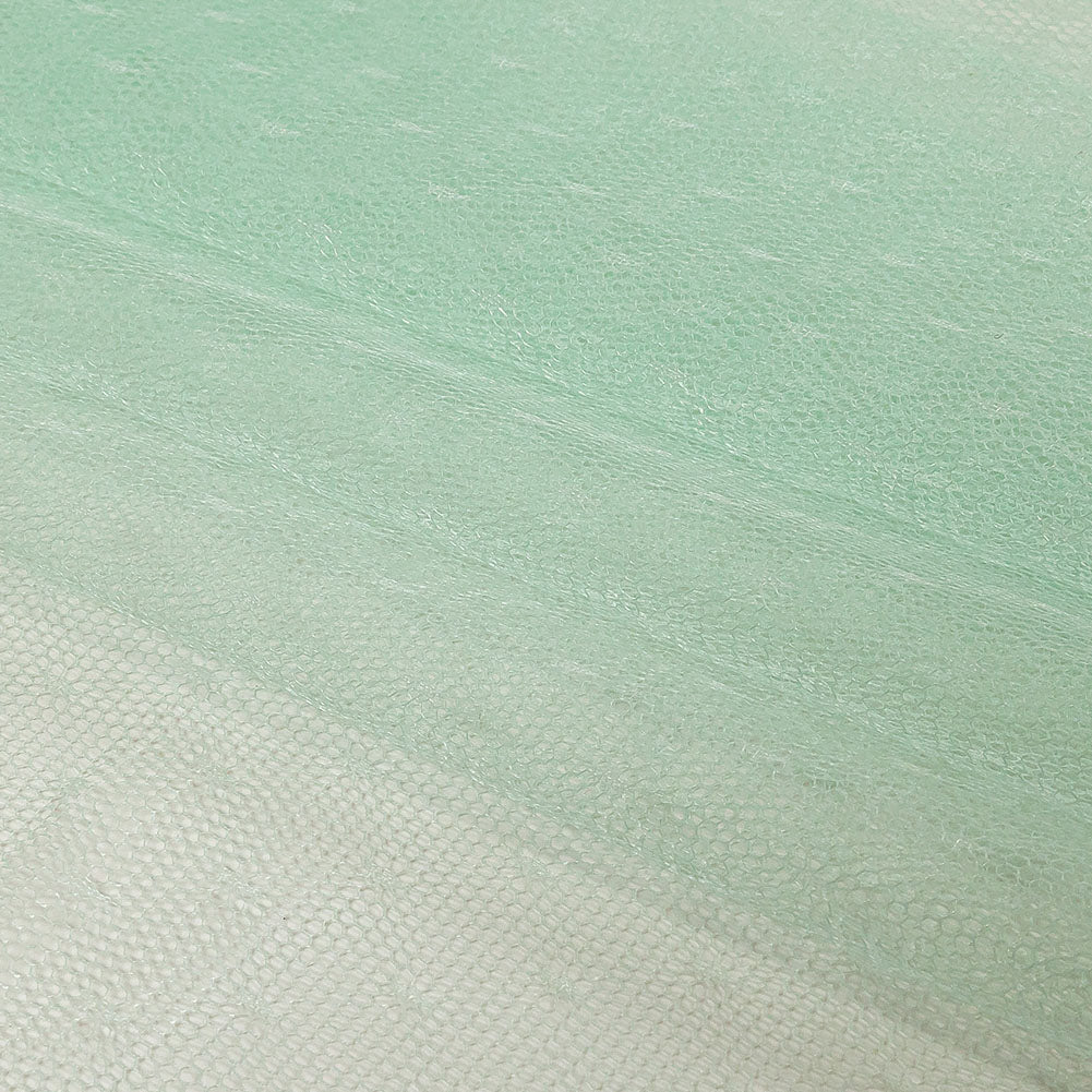 Point D'Esprit Tulle - Mint - Remi Collection - Folded Point D'Esprit Tulle - Mint - Remi Collection - Folded