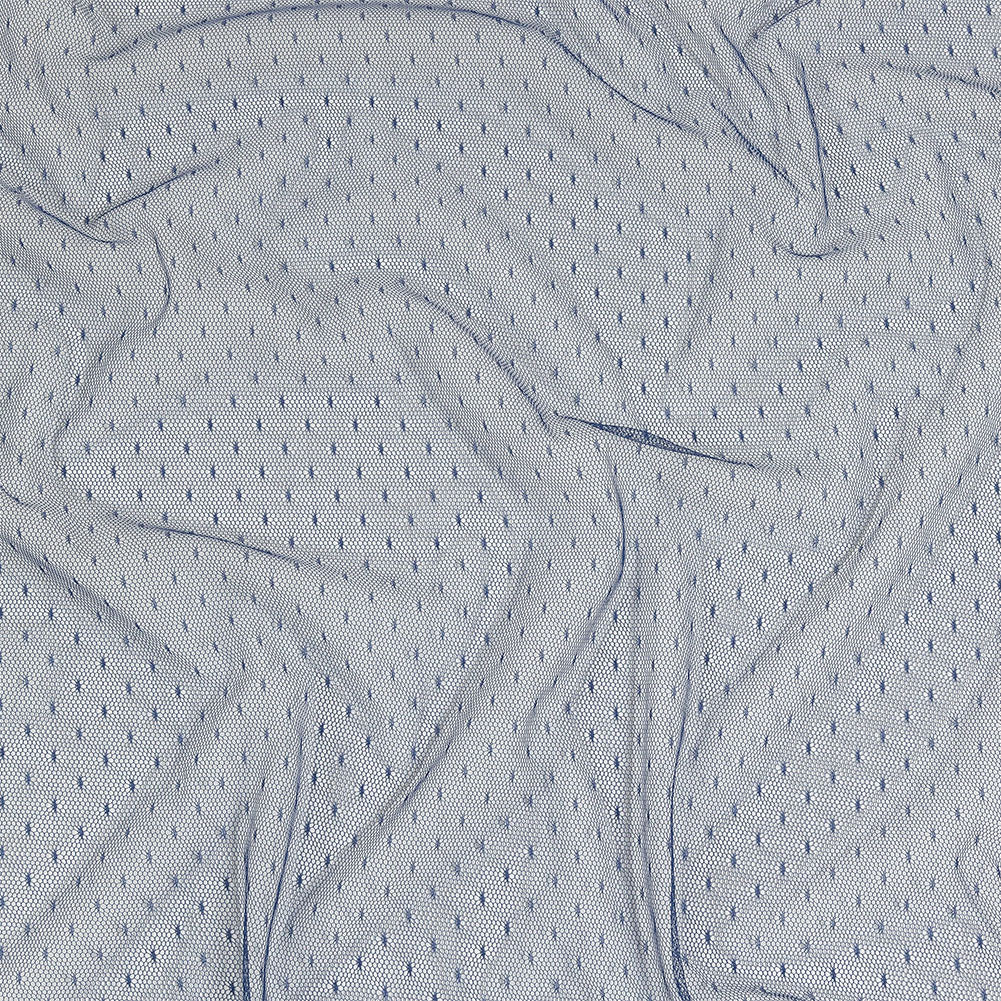Point D'Esprit Tulle - Navy - Remi Collection Point D'Esprit Tulle - Navy - Remi Collection