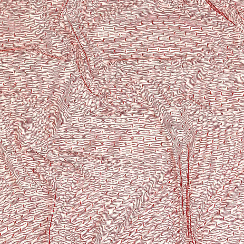 Point D'Esprit Tulle - Wine - Remi Collection Point D'Esprit Tulle - Wine - Remi Collection