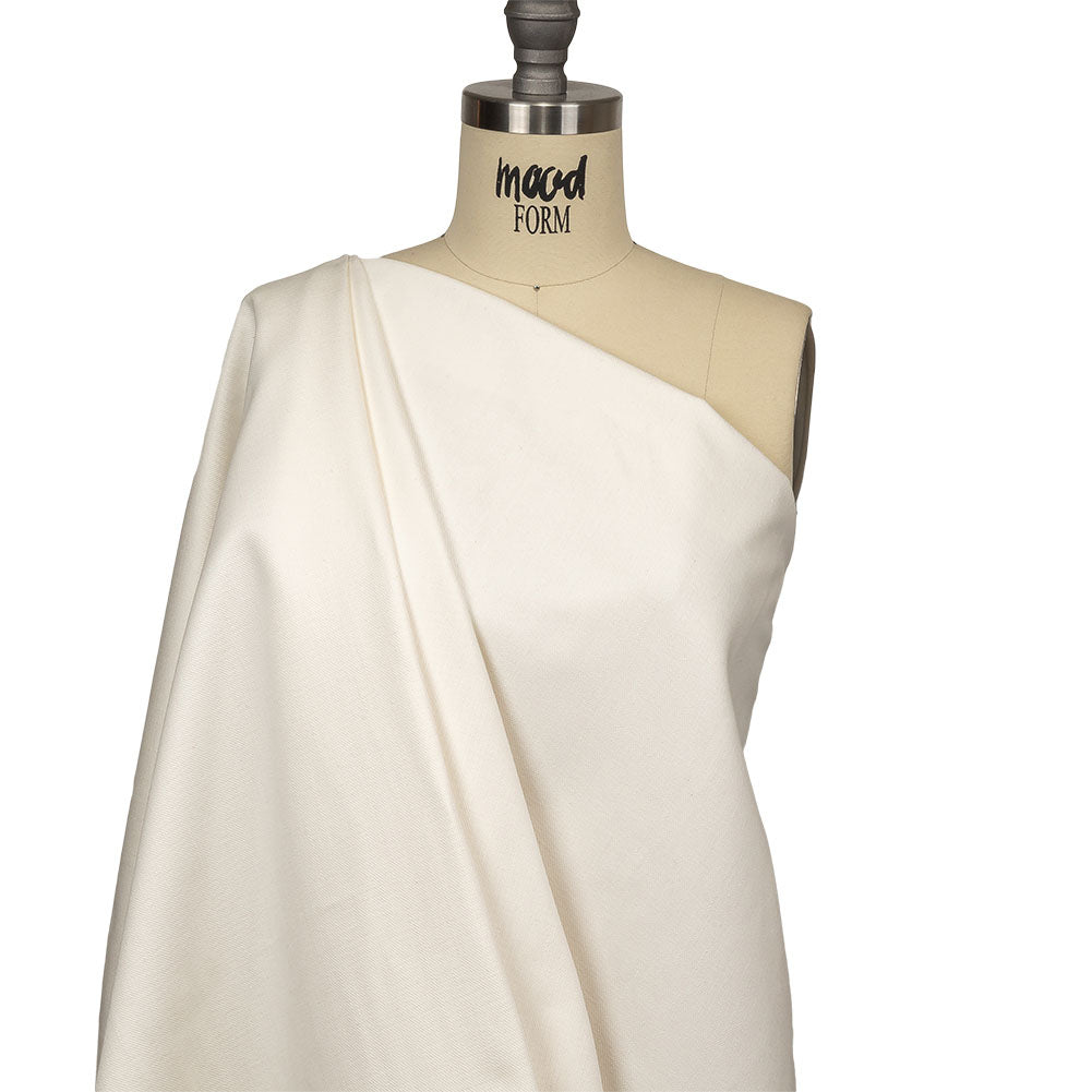 Whisper White Heavyweight Cotton Twill Detail Whisper White Heavyweight Cotton Twill Detail