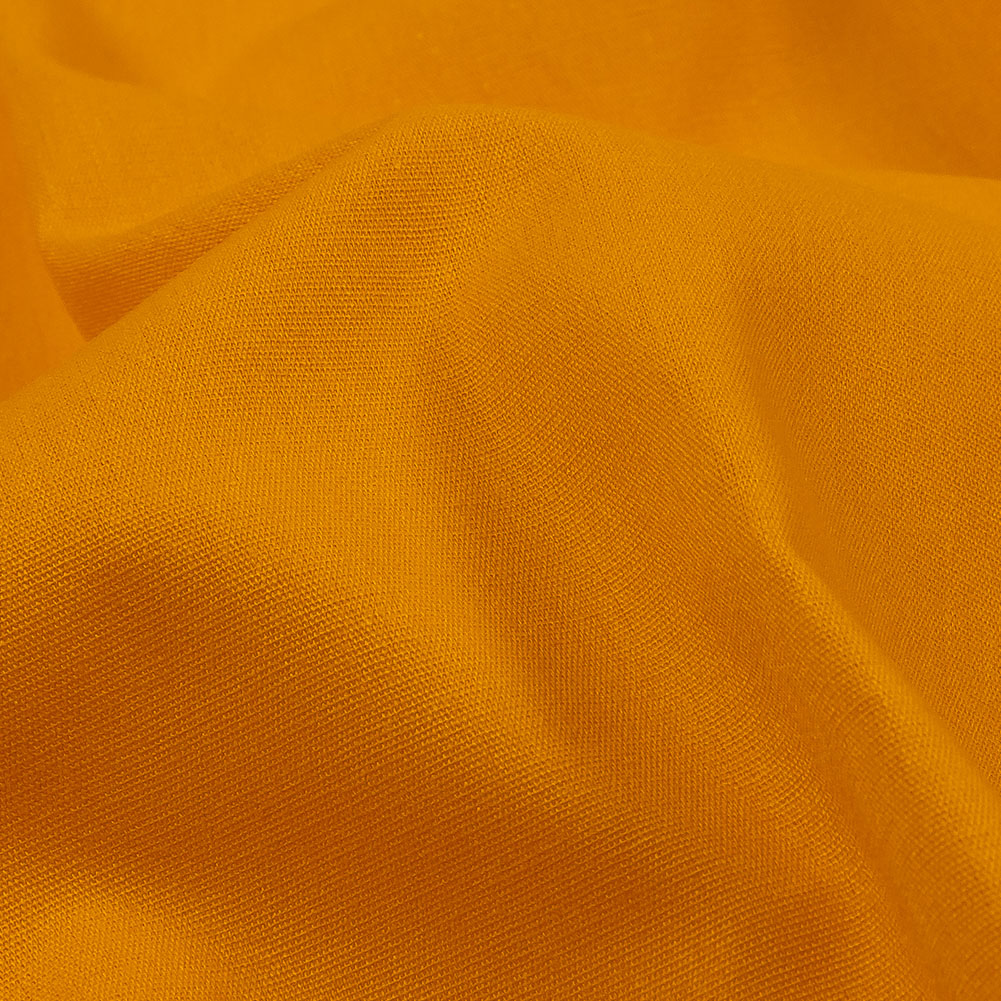 Golden Yellow Polyester and Cotton Poplin Detail Golden Yellow Polyester and Cotton Poplin Detail