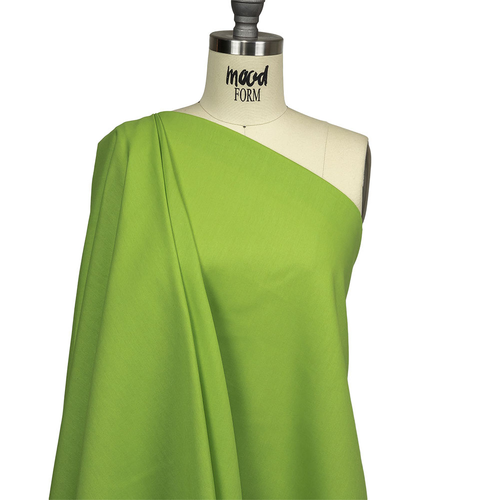 Lime Polyester and Cotton Poplin Drape Lime Polyester and Cotton Poplin Drape