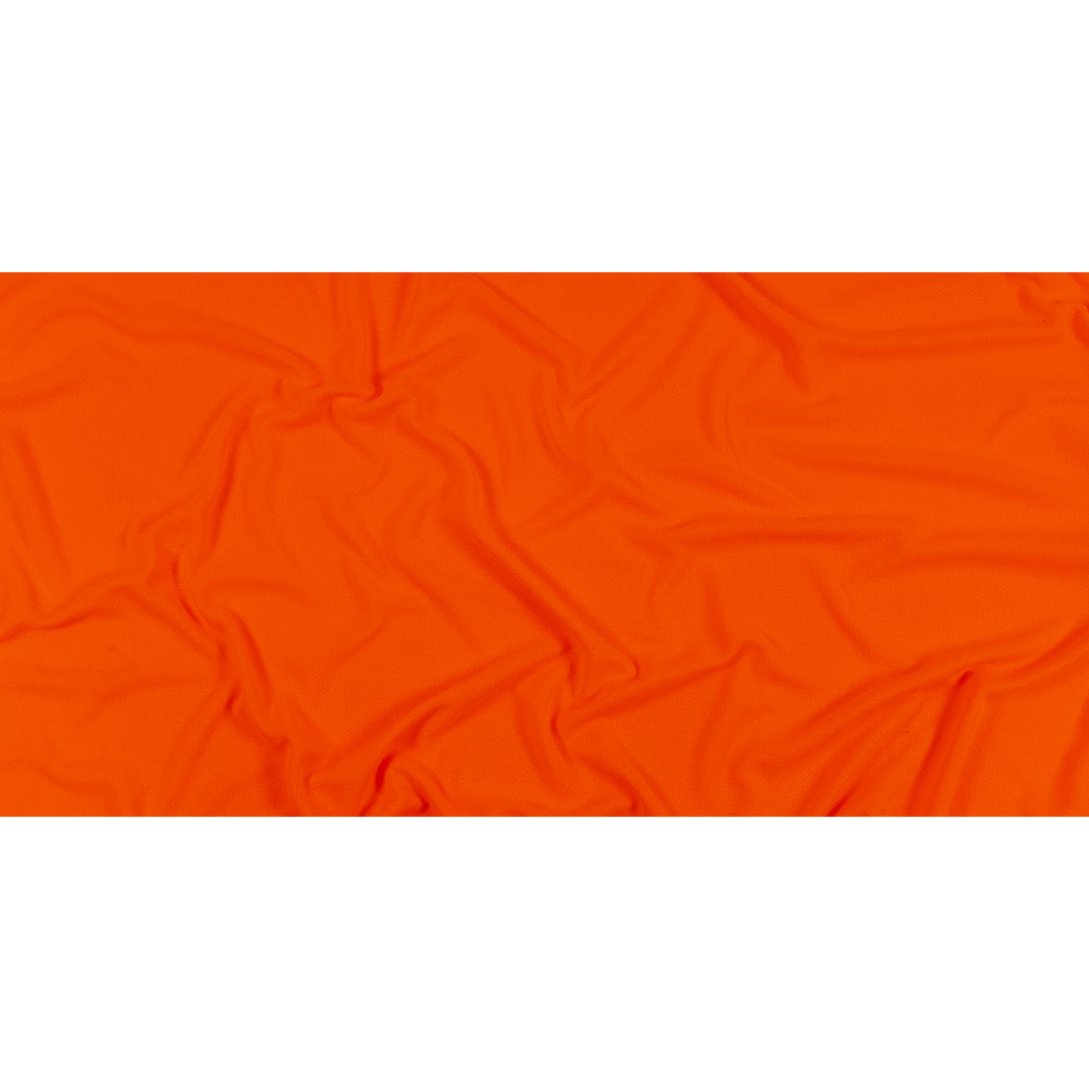 Hi-Vis Neon Orange Polyester Pique Knit Full Hi-Vis Neon Orange Polyester Pique Knit Full