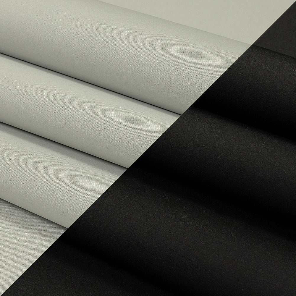 Pack de 3 yardas de neopreno elástico de doble cara - Blanco y negro - Colección Wave Pack de 3 yardas de neopreno elástico de doble cara - Blanco y negro - Colección Wave