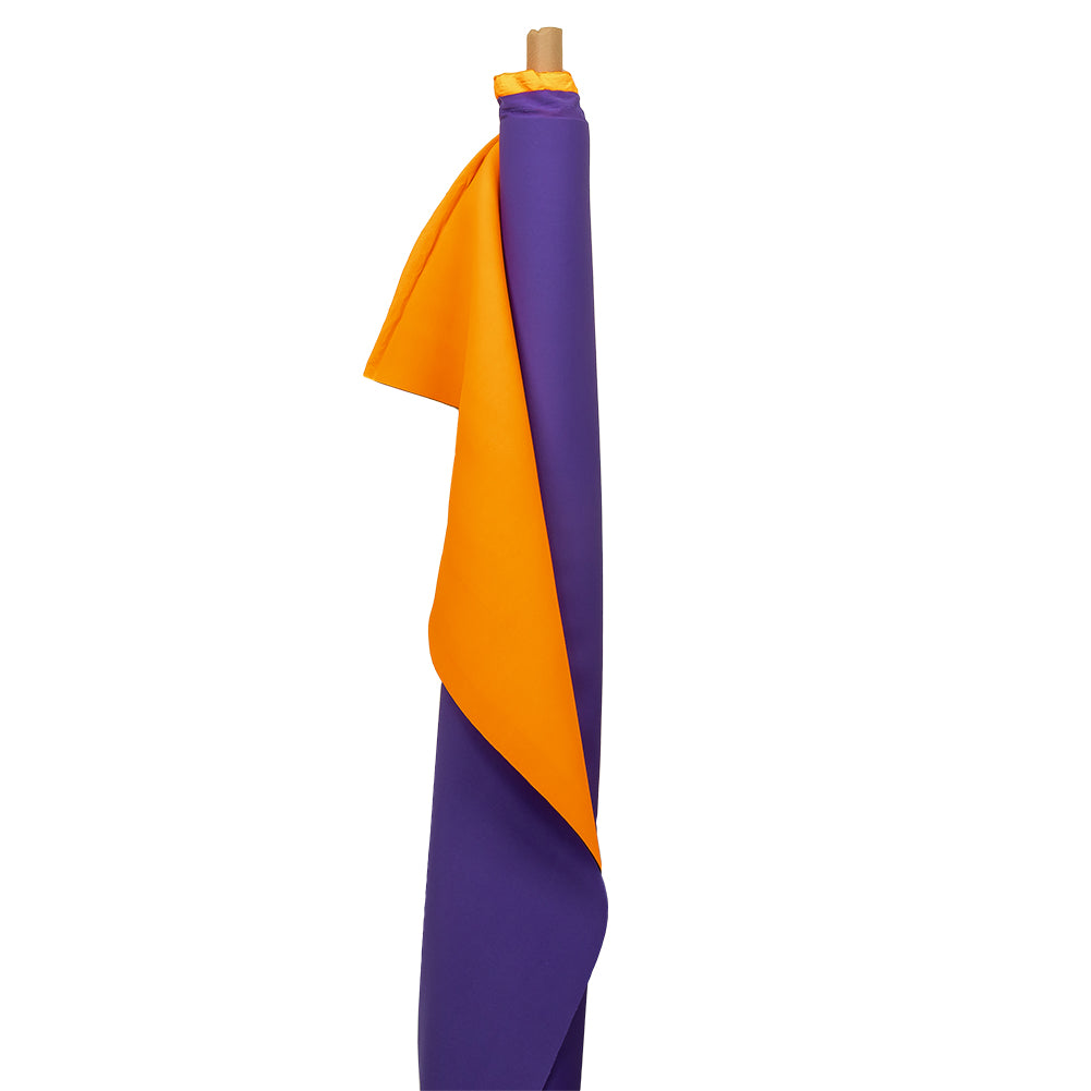 Double Faced Stretch Neoprene 3yd Bundle - Carrot and Imperial Purple - Wave Collection - Drape Double Faced Stretch Neoprene 3yd Bundle - Carrot and Imperial Purple - Wave Collection - Drape