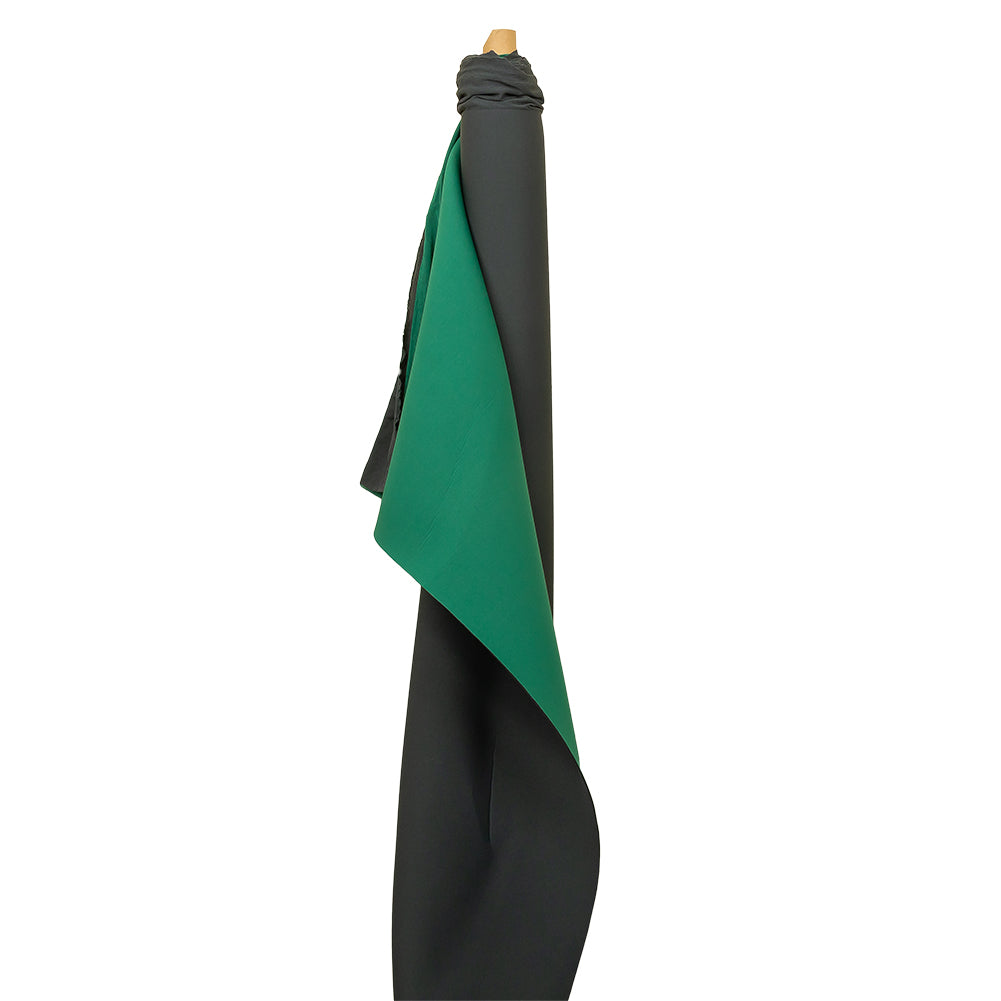 Double Faced Stretch Neoprene 3yd Bundle - Gravel Gray and Forest Green - Wave Collection - Drape Double Faced Stretch Neoprene 3yd Bundle - Gravel Gray and Forest Green - Wave Collection - Drape