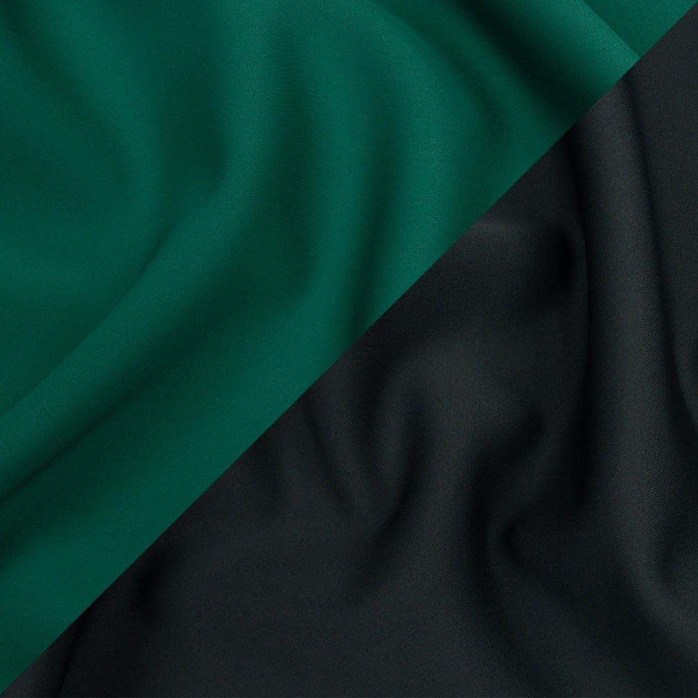 Double Faced Stretch Neoprene 3yd Bundle - Gravel Gray and Forest Green - Wave Collection Double Faced Stretch Neoprene 3yd Bundle - Gravel Gray and Forest Green - Wave Collection