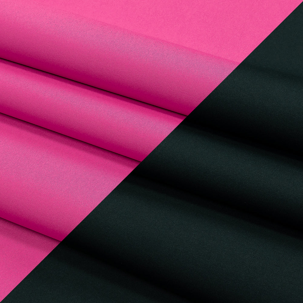 Double Faced Stretch Neoprene 3yd Bundle - Vulcan and Raspberry Rose - Wave Collection - Folded Double Faced Stretch Neoprene 3yd Bundle - Vulcan and Raspberry Rose - Wave Collection - Folded