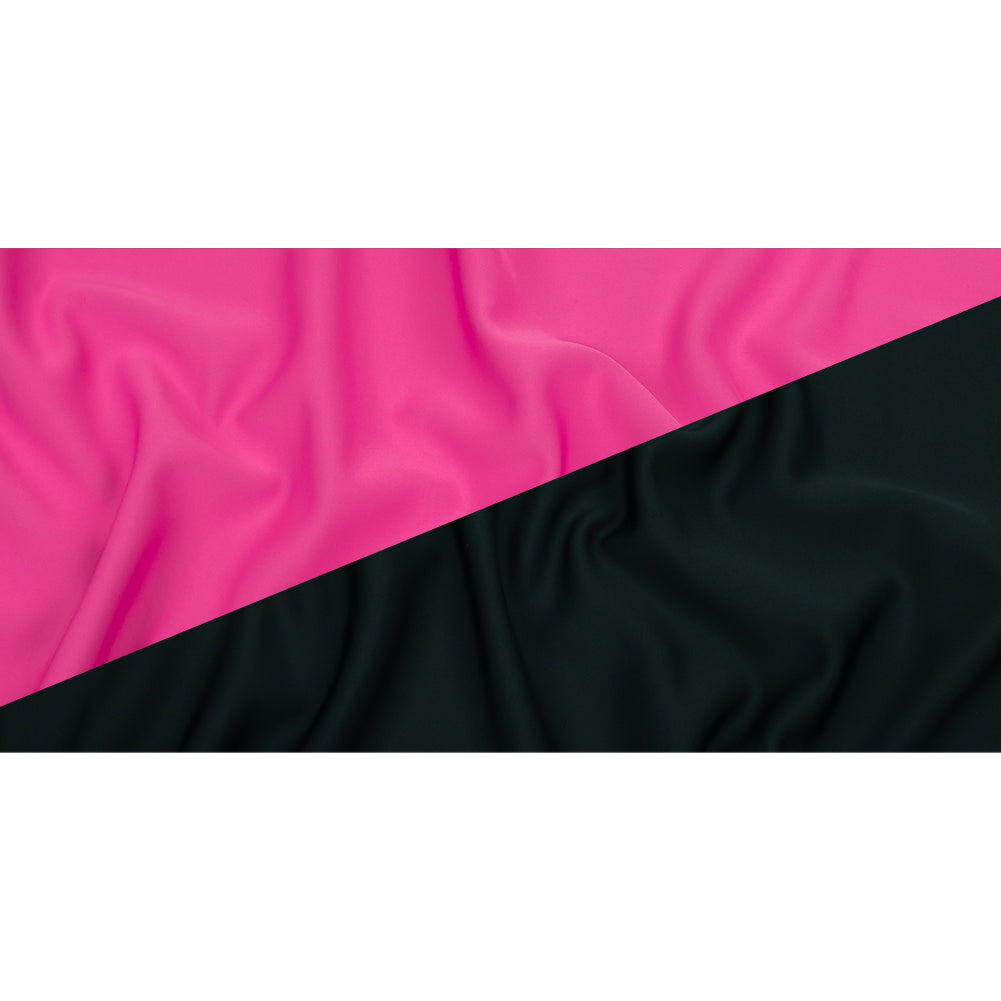 Double Faced Stretch Neoprene 3yd Bundle - Vulcan and Raspberry Rose - Wave Collection - Full Double Faced Stretch Neoprene 3yd Bundle - Vulcan and Raspberry Rose - Wave Collection - Full