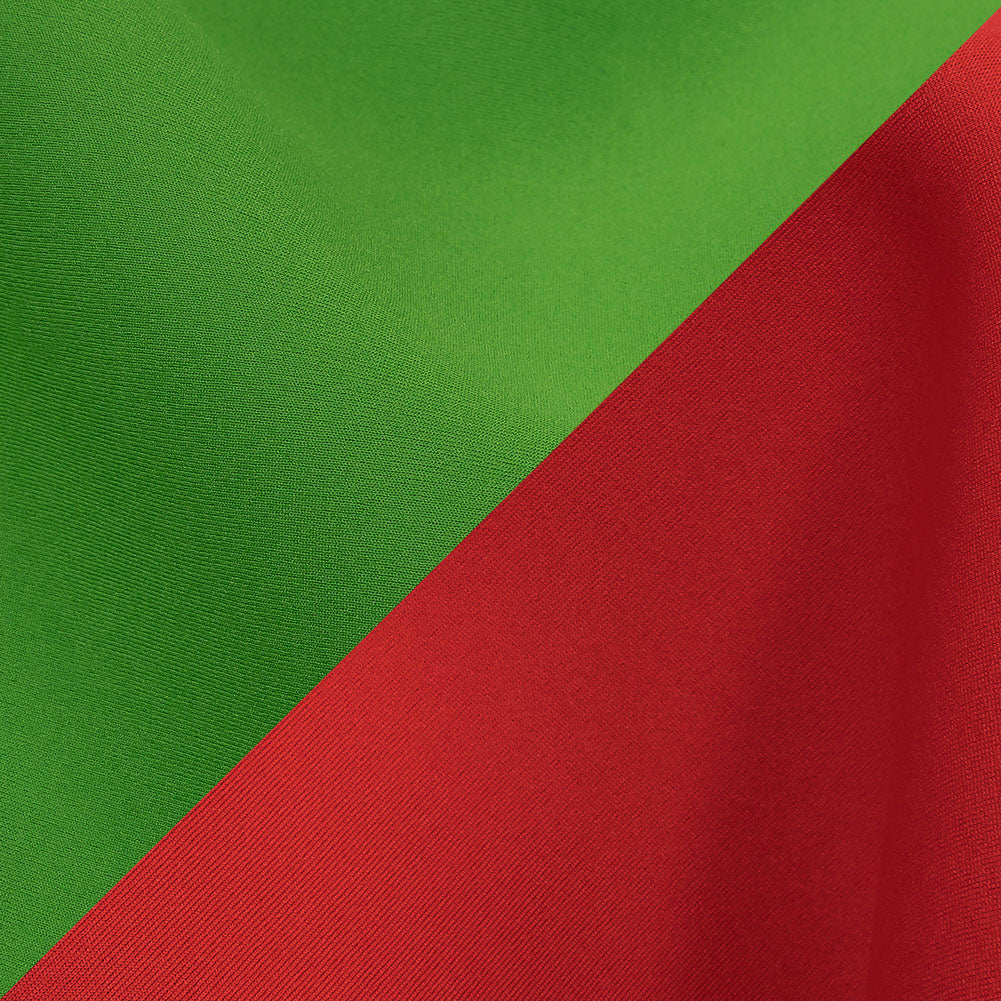 Double Faced Stretch Neoprene 3yd Bundle - True Red and Classic Green - Wave Collection - Detail Double Faced Stretch Neoprene 3yd Bundle - True Red and Classic Green - Wave Collection - Detail