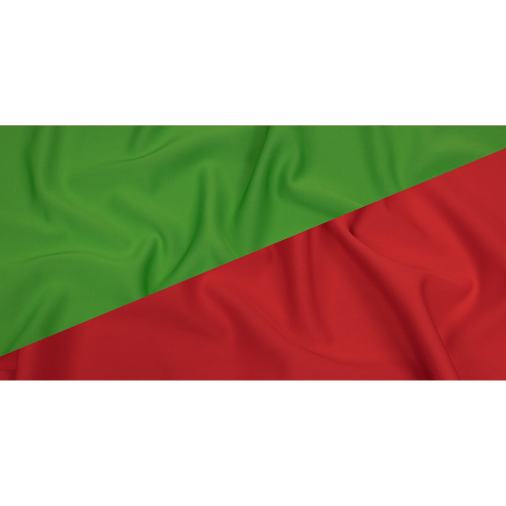 Double Faced Stretch Neoprene 3yd Bundle - True Red and Classic Green - Wave Collection - Full Double Faced Stretch Neoprene 3yd Bundle - True Red and Classic Green - Wave Collection - Full