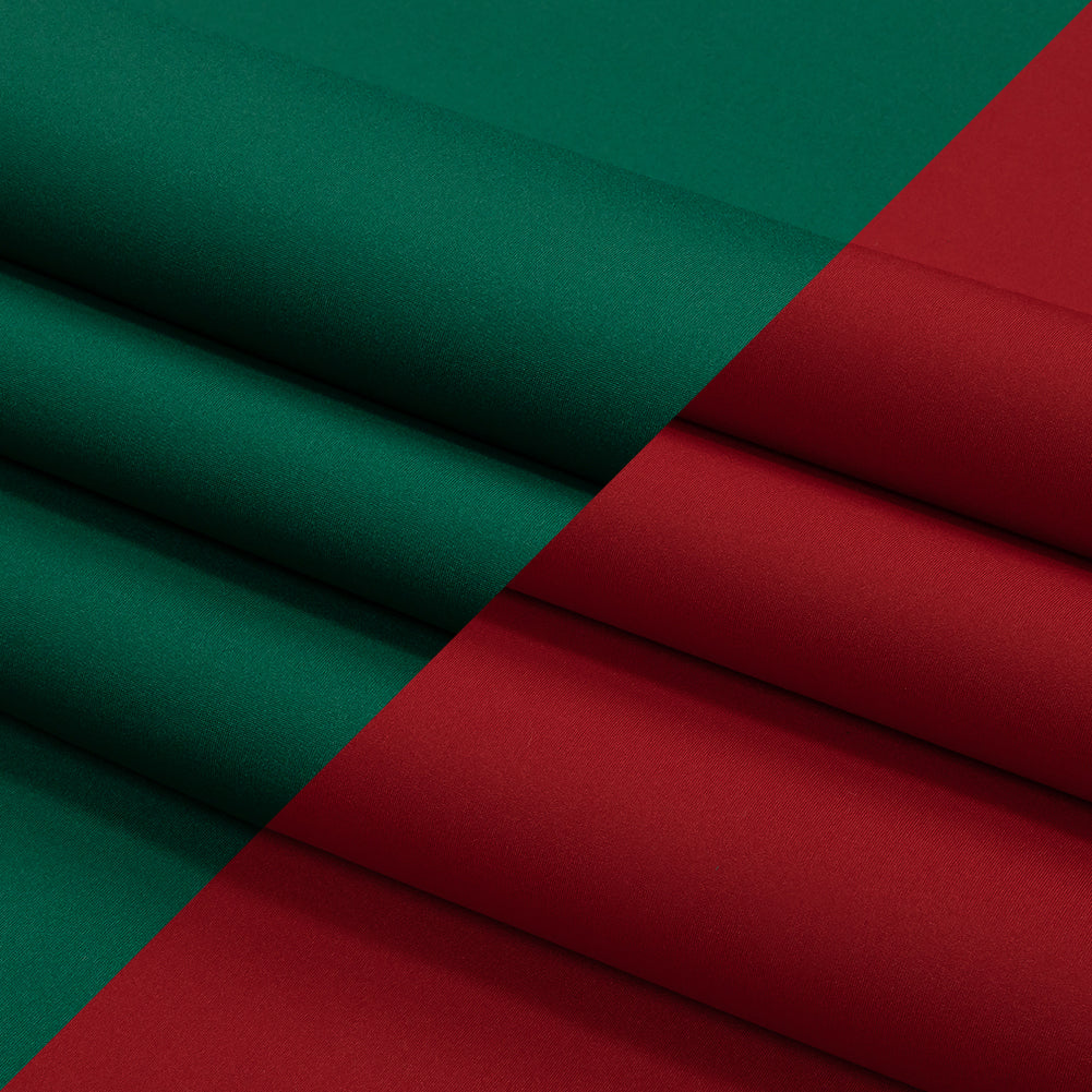 Double Faced Stretch Neoprene 3yd Bundle - Tango Red and Alpine Green - Wave Collection - Folded Double Faced Stretch Neoprene 3yd Bundle - Tango Red and Alpine Green - Wave Collection - Folded