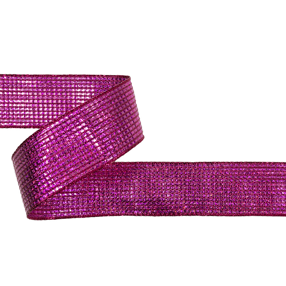 Metallic Fuchsia Iridescent Wire Edged Ribbon - 1.5" Metallic Fuchsia Iridescent Wire Edged Ribbon - 1.5"