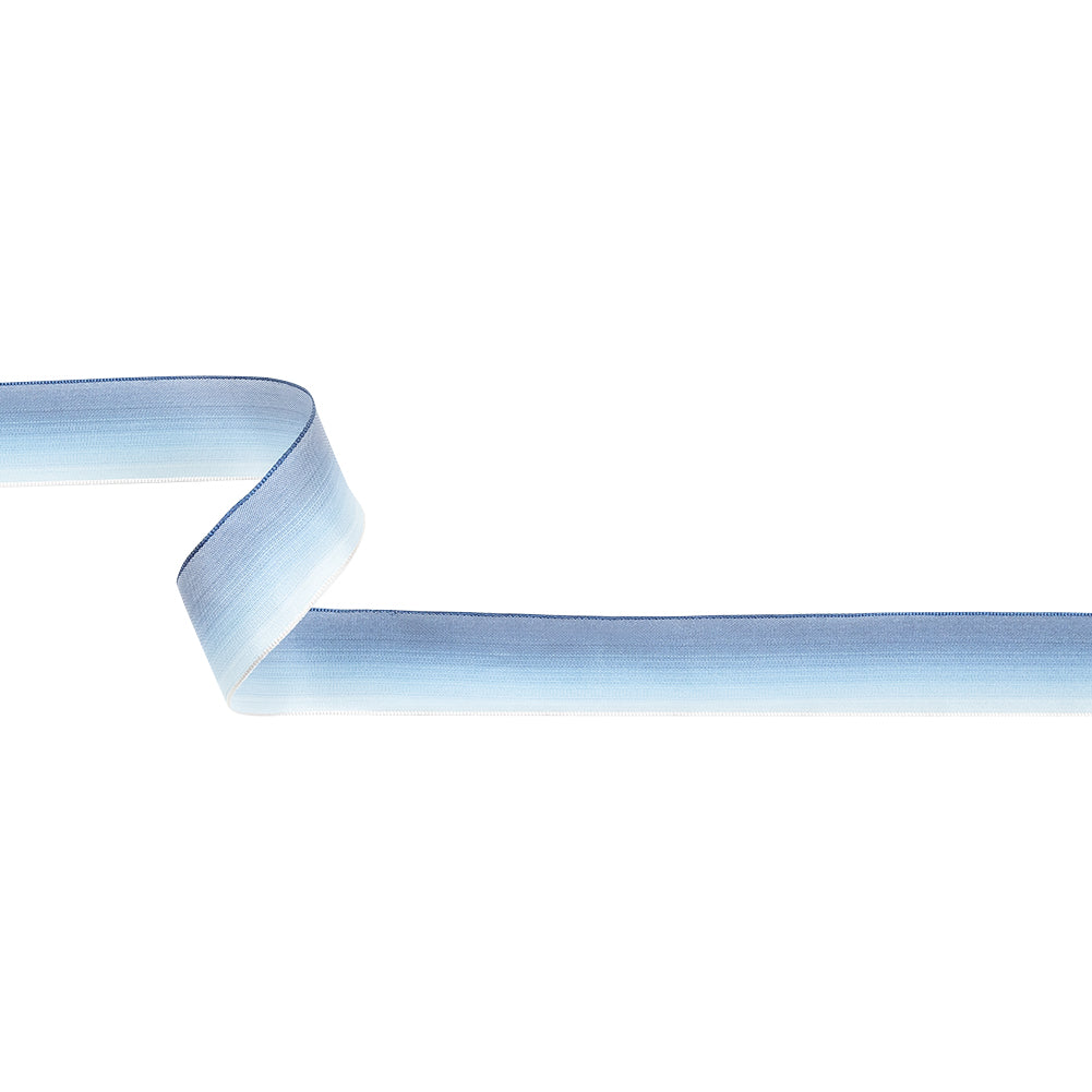 Blue Ombre Wire Edged Ribbon - 0.875" Blue Ombre Wire Edged Ribbon - 0.875"