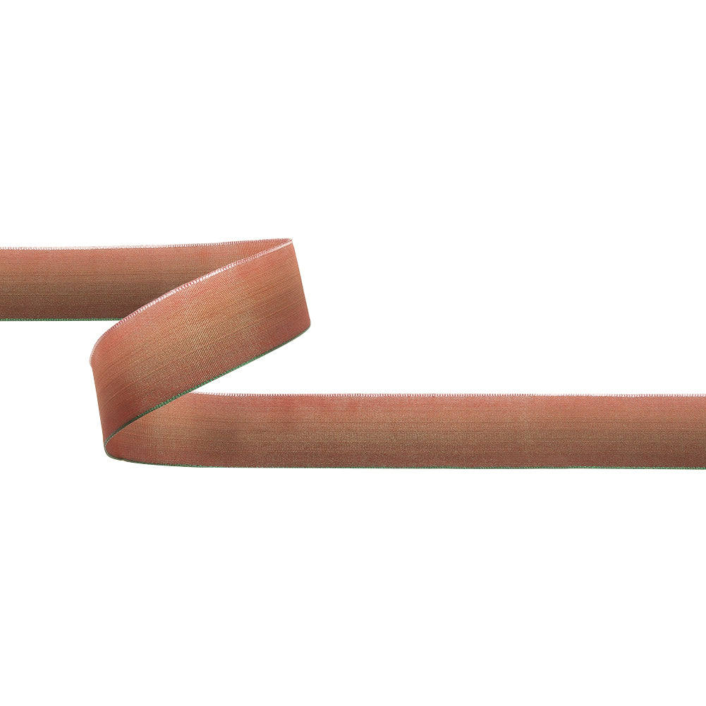 Desert Sand and Green Ombre Wire Edged Ribbon - 0.875" Desert Sand and Green Ombre Wire Edged Ribbon - 0.875"