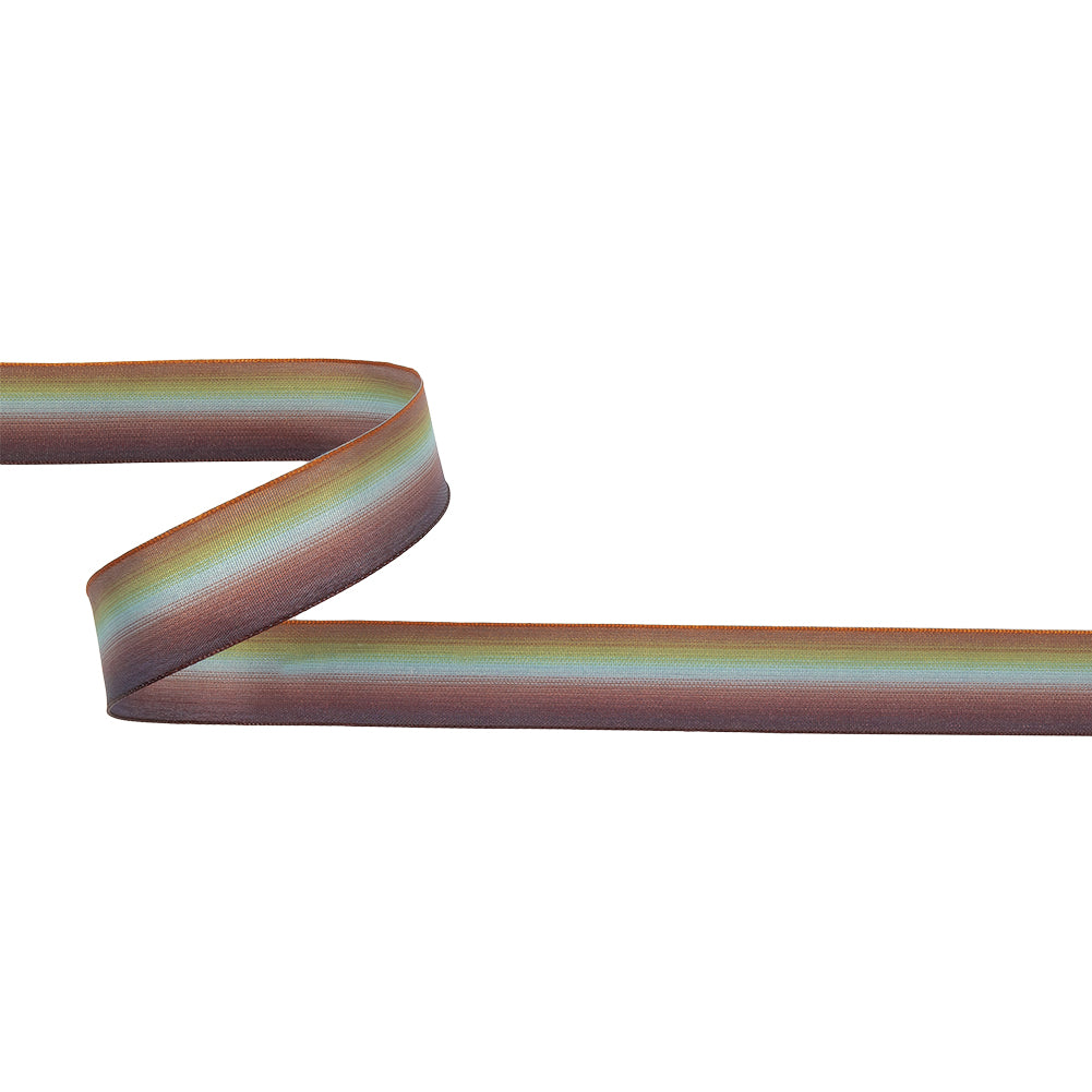 Gold and Green Ombre Wire Edged Ribbon - 0.875" Gold and Green Ombre Wire Edged Ribbon - 0.875"