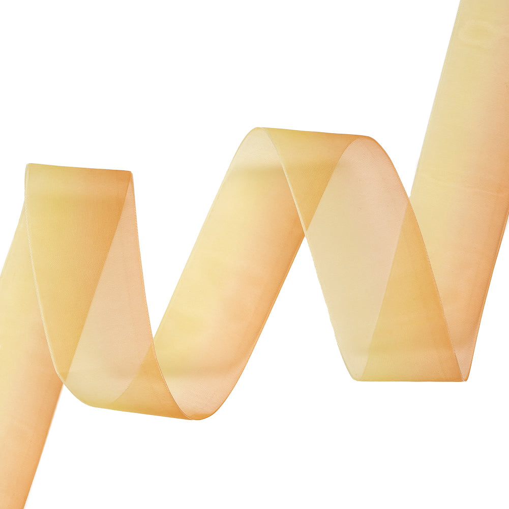 Sheer Yellow and Orange Ombre Ribbon - 1.5" Sheer Yellow and Orange Ombre Ribbon - 1.5"