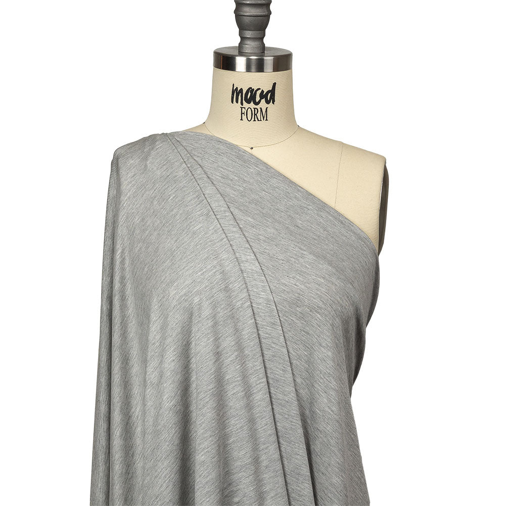 Ultra-Soft Rayon Jersey - Heathered Gray - Cyrus Collection Ultra-Soft Rayon Jersey - Heathered Gray - Cyrus Collection