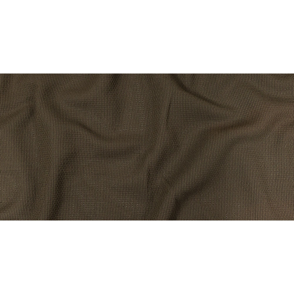Teak and Turtle Green Net-Like Cotton and Polyester Novelty Woven Full Teak and Turtle Green Net-Like Cotton and Polyester Novelty Woven Full