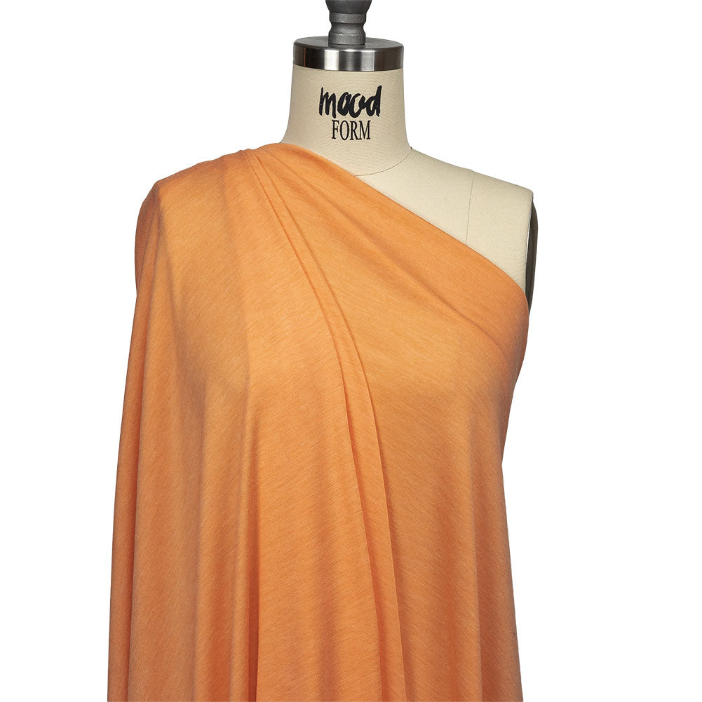 Creamsicle Striated Polyester Jersey Drape Creamsicle Striated Polyester Jersey Drape