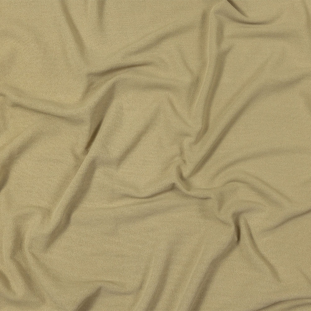 Beige Stretch Polyester Crepe Knit Beige Stretch Polyester Crepe Knit