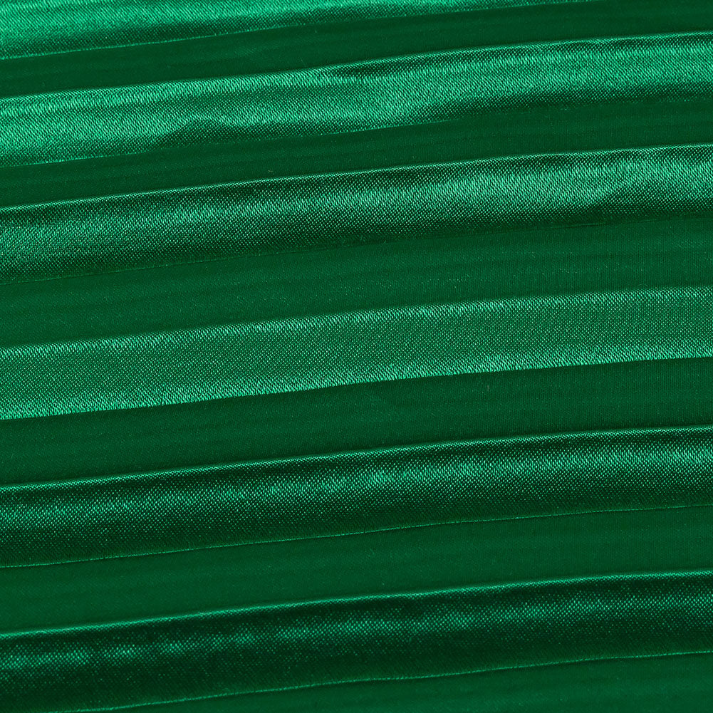 Pleated Stretch Satin - Grass Green - Andreas Collection Detail Pleated Stretch Satin - Grass Green - Andreas Collection Detail