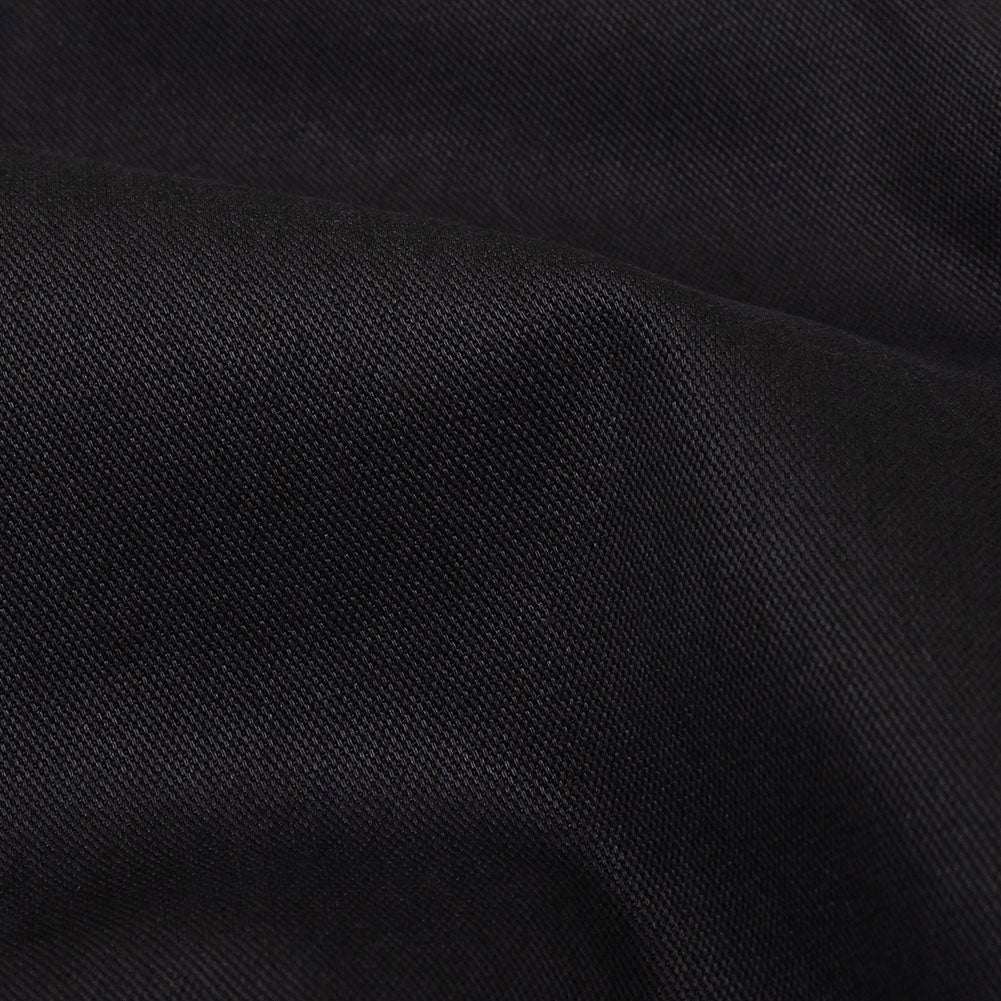 Carolina Herrera Italian Black Stretch Cotton Pique Detail Carolina Herrera Italian Black Stretch Cotton Pique Detail
