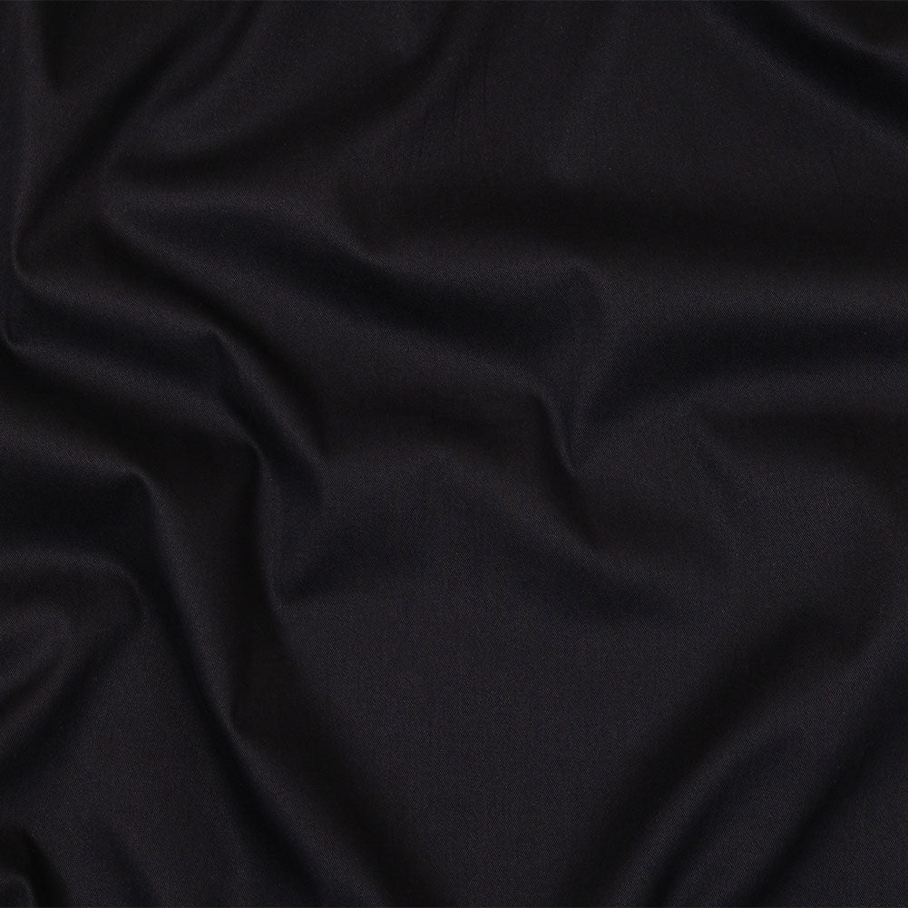 Carolina Herrera Italian Black Stretch Cotton Pique Carolina Herrera Italian Black Stretch Cotton Pique