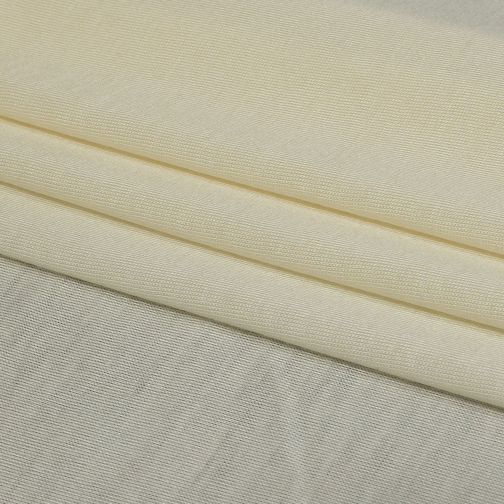 Cloud Cream Lightweight Rayon Jersey Folded Cloud Cream Lightweight Rayon Jersey Folded