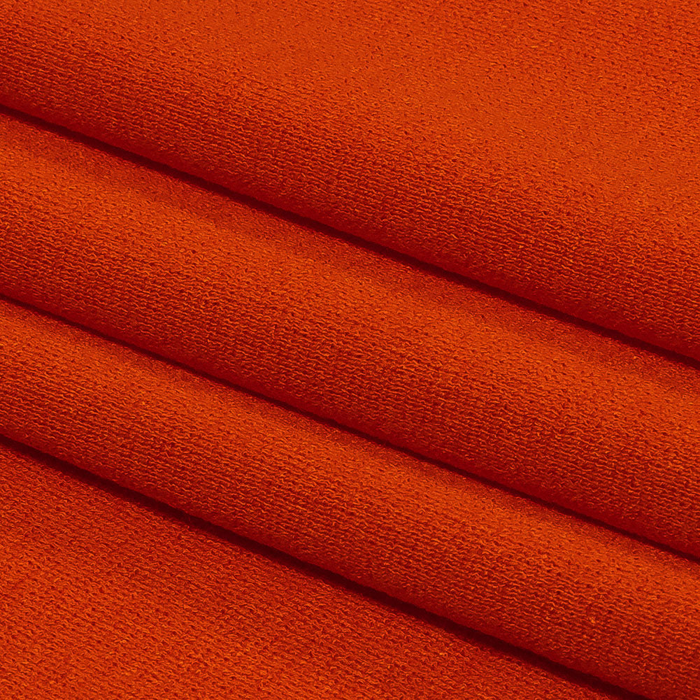 Orange Stretch Rayon Interlock Knit Folded Orange Stretch Rayon Interlock Knit Folded