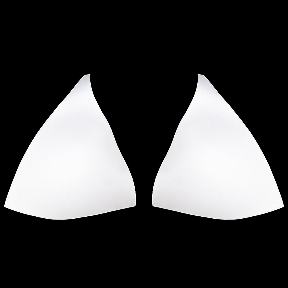 White Triangle Bra Cup - Size 18 Detail White Triangle Bra Cup - Size 18 Detail